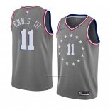 Camiseta Philadelphia 76ers James Ennis Iii #11 Ciudad 2018-19 Gris