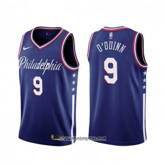 Camiseta Philadelphia 76ers Kyle O'quinn #9 Ciudad 2019-20 Azul