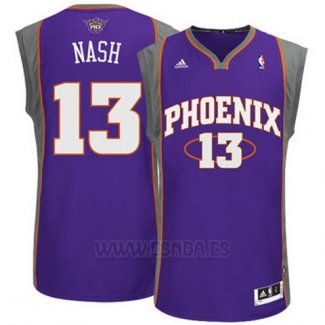 Camiseta Phoenix Suns Steve Nash #13 Retro Violeta