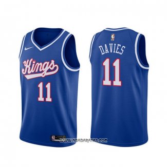 Camiseta Sacramento Kings Bob Davies #11 Classic 1990-1994 Azul