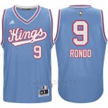 Camiseta Sacramento Kings Rajon Rondo #9 Retro 1985-86 Azul