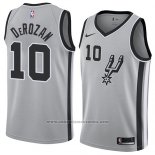 Camiseta San Antonio Spurs Demar Derozan #10 Statement 2018 Gris