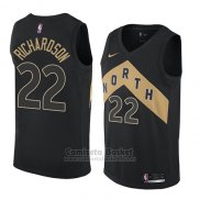 Camiseta Toronto Raptors Malachi Richardson #22 Ciudad 2018 Negro