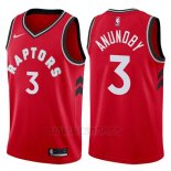 Camiseta Toronto Raptors Og Anunoby #3 Icon 2017-18 Rojo
