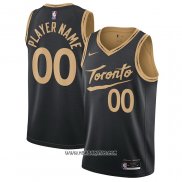 Camiseta Toronto Raptors Personalizada Ciudad 2020-21 Negro