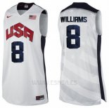 Camiseta USA 2012 Deron Williams #8 Blanco