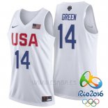 Camiseta USA 2016 Draymond Green #14 Blanco
