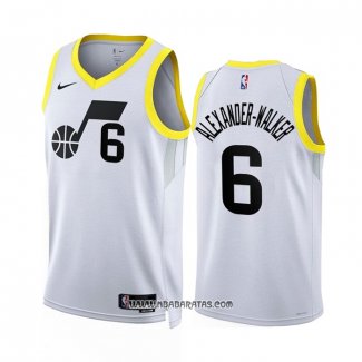 Camiseta Utah Jazz Nickeil Alexander-Walker #6 Association 2022-23 Blanco