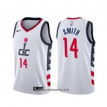 Camiseta Washington Wizards Ish Smith #14 Ciudad Blanco