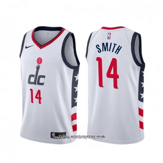Camiseta Washington Wizards Ish Smith #14 Ciudad Blanco