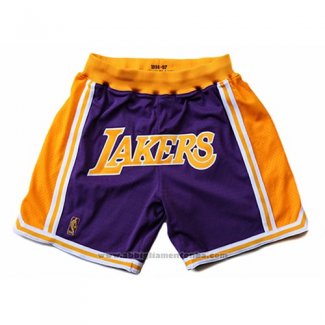 Pantalone Los Angeles Lakers Bape Mitchell & Ness 1996-1997 Violeta