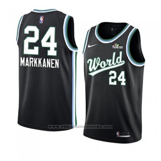 Camiseta 2019 Rising Star Lauri Markkanen #24 USA Negro