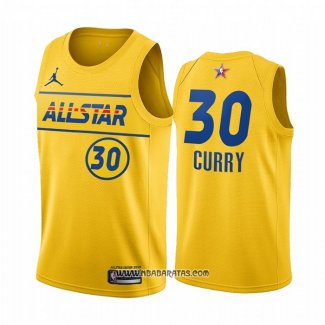 Camiseta All Star 2021 Golden State Warriors Stephen Curry #30 Oro