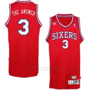 Camiseta Apodo Philadelphia 76ers The Answer #3 Rojo