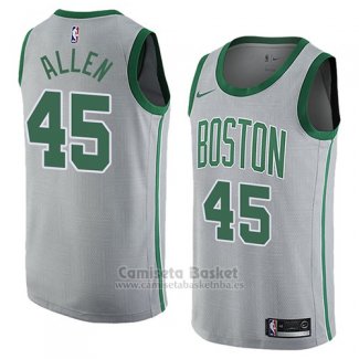 Camiseta Boston Celtics Kadeem Allen #45 Ciudad 2018 Gris