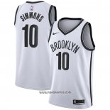 Camiseta Brooklyn Nets Ben Simmons #10 Association 2020 Blanco