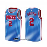 Camiseta Brooklyn Nets Blake Griffin #2 Classic 2020-21 Azul