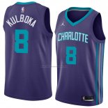 Camiseta Charlotte Hornets Arnoldas Kulboka #8 Statement 2018 Violet