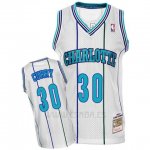Camiseta Charlotte Hornets Dell Curry #30 Retro Blanco