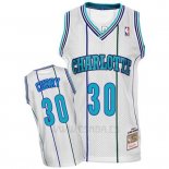 Camiseta Charlotte Hornets Dell Curry #30 Retro Blanco