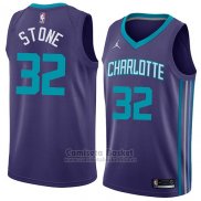 Camiseta Charlotte Hornets Julyan Stone #32 Statement 2018 Violeta