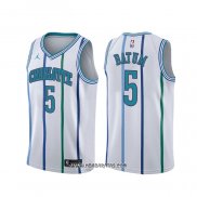 Camiseta Charlotte Hornets Nicolas Batum #5 Classic Blanco