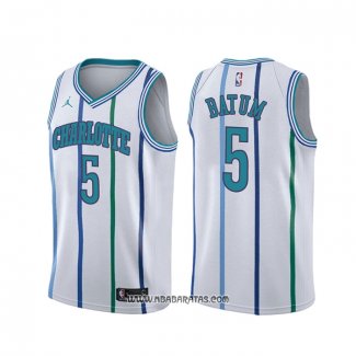 Camiseta Charlotte Hornets Nicolas Batum #5 Classic Blanco