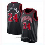 Camiseta Chicago Bulls Lauri Markkanen #24 Statement 2020-21 Negro