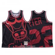 Camiseta Chicago Bulls Otto Porter Jr. #22 Mitchell & Ness Big Face Negro