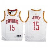 Camiseta Cleveland Cavaliers Kyrie Irving #15 Blanco