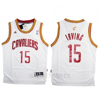 Camiseta Cleveland Cavaliers Kyrie Irving #15 Blanco