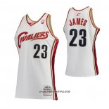 Camiseta Cleveland Cavaliers LeBron James #23 Mitchell & Ness 2003-04 Blanco