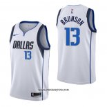 Camiseta Dallas Mavericks Jalen Brunson #13 Association Blanco