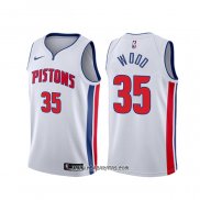 Camiseta Detroit Pistons Christian Wood #35 Association Blanco