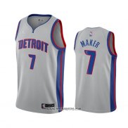 Camiseta Detroit Pistons Thon Maker #7 Statement 2020-21 Gris