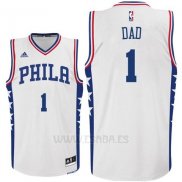 Camiseta Dia del Padre Philadelphia 76ers DAD #1 Blanco