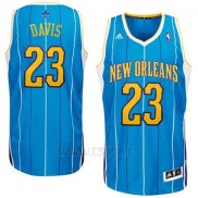 Camiseta Historic New Orleans Hornets Anthony Davis #23 Azul