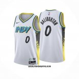 Camiseta Indiana Pacers Tyrese Haliburton #0 Ciudad 2024-25 Blanco