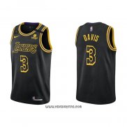 Camiseta Los Angeles Lakers Anthony Davis #3 Mamba 2021-22 Negro