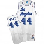 Camiseta Los Angeles Lakers Jerry West #24 Retro Blanco