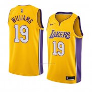 Camiseta Los Angeles Lakers Johnathan Williams #19 Icon 2018 Oro