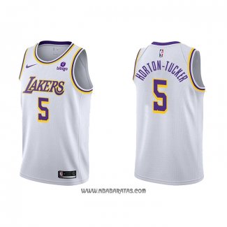 Camiseta Los Angeles Lakers Talen Horton-Tucker #5 Association 2021-2022 Blanco