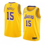 Camiseta Los Angeles Lakers Wagner Moritz #15 Icon 2018-19 Amarillo