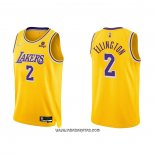 Camiseta Los Angeles Lakers Wayne Ellington #2 75th Anniversary 2021-22 Amarillo