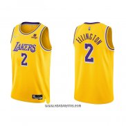 Camiseta Los Angeles Lakers Wayne Ellington #2 75th Anniversary 2021-22 Amarillo