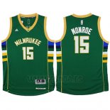 Camiseta Milwaukee Bucks Greg Monroe #15 Verde