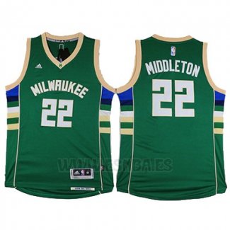 Camiseta Milwaukee Bucks Khris Middleton #22 Verde