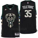 Camiseta Milwaukee Bucks Mirza Teletovic #35 Negro