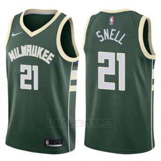 Camiseta Milwaukee Bucks Tony Snell #21 Swingman Icon 2017-18 Verde