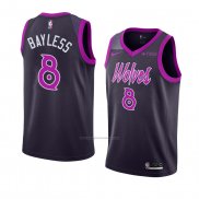 Camiseta Minnesota Timberwolves Jerryd Bayless Ciudad 2018-19 Violeta